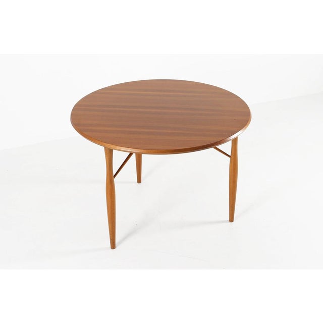 Mid-Century Wooden Coffee Table, Belgium, 1950s For Sale - Image 10 of 10