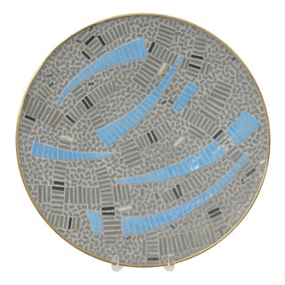 Mid-Century Modern Mosaic Wall Plate by R. Zimmermann for Ritter, 1950s For Sale