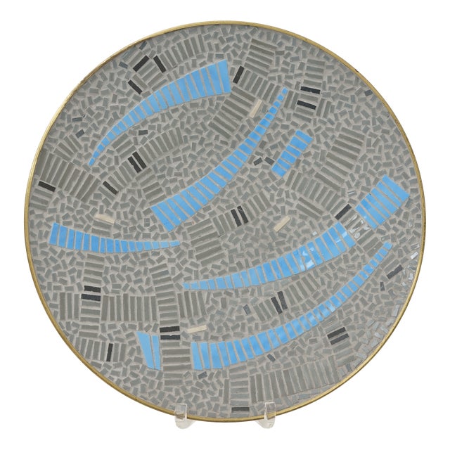 Mid-Century Modern Mosaic Wall Plate by R. Zimmermann for Ritter, 1950s For Sale