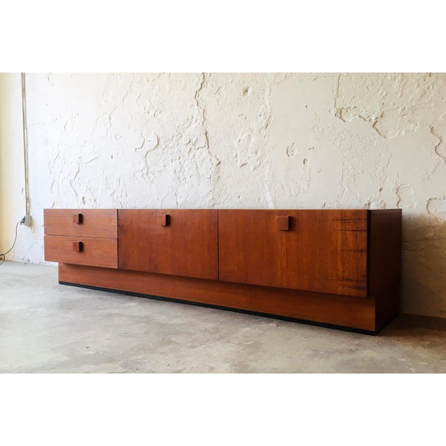 Low Teak Sideboard, 1960s For Sale - Image 9 of 10