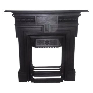 Edwardian Cast Iron Combination Fireplace Surround For Sale