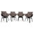 Husk Leather Chairs from B&B Italia, Set of 4 For Sale - Image 17 of 17