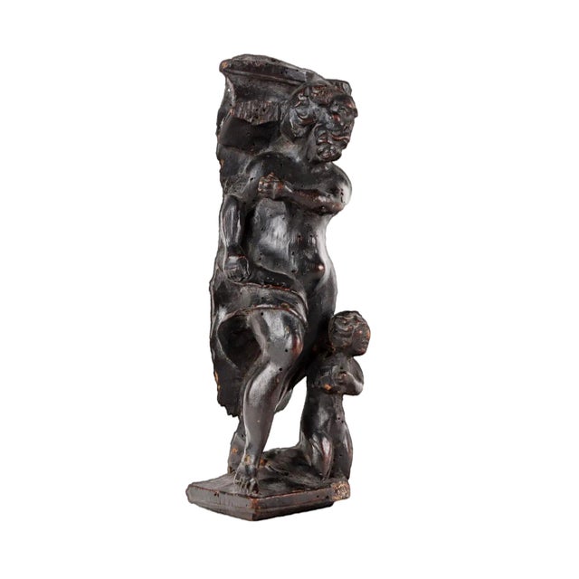 17th Century Mannerist Wood Sculpture, Italy For Sale