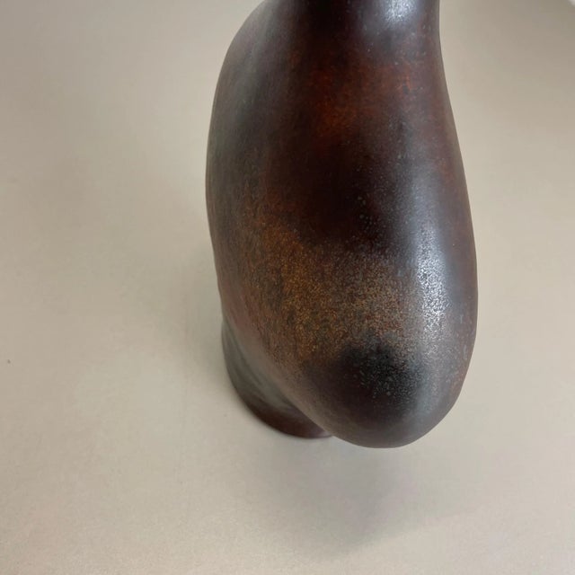 German Fat Lava Ceramic Pottery Vase by Gerda Heukoth for Carstens Tönnieshof, 1970s For Sale - Image 9 of 18