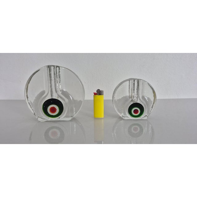 Pop Art Glass Vases by H. Düsterhaus for Walther-Glas, Germany, 1960s, Set of 2 For Sale - Image 6 of 17