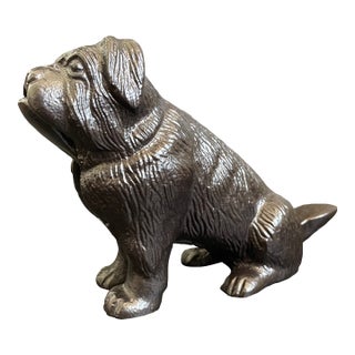 Vintage Cast Iron English Bulldog Nutcracker For Sale