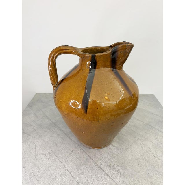 Large Vintage Striped Jug For Sale - Image 11 of 12