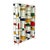 Mondrian Style Wooden Bookcase Covered in Glass, 1980s For Sale - Image 6 of 8