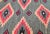 Vintage Southwestern Kilim Rug, Flat-Woven Wool, Geometric Pattern, Green & Red, 4x5 For Sale - Image 9 of 13