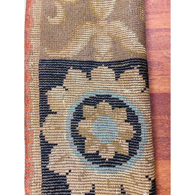 Blue 1900 Size European Franch Design Savonnerie Rug. For Sale - Image 8 of 11