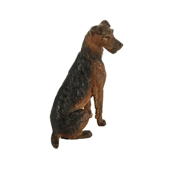 Traditional Austrian Bronze English Terrier Figurine For Sale - Image 3 of 9