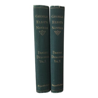 Late 19th Century Daniel Deronda Books by George Eliot - Set of 2 For Sale