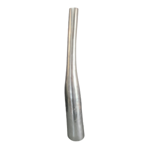 Mid-Century Modern Polished Aluminum Abstract Long Neck Shaped Vase