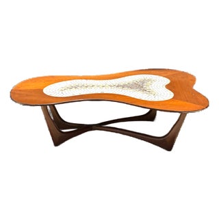 Vintage Biomorphic Mosaic Top Coffee Table For Sale