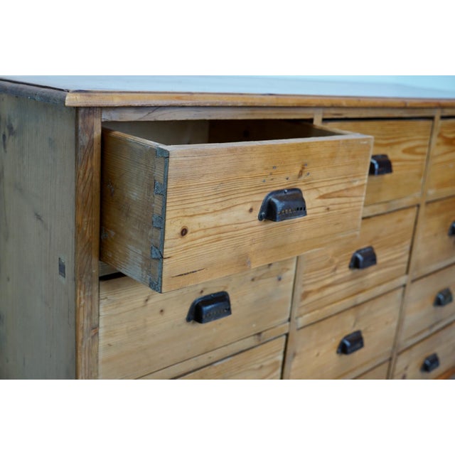 German Pine Apothecary Cabinet, 1930s For Sale - Image 16 of 18