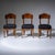 Biedermeier Shovel-Back Chairs in Walnut, 1830, Set of 5 For Sale - Image 3 of 12