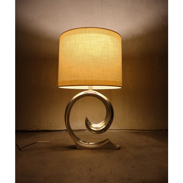 Rarely seen Pierre Cardin table lamp in chrome finish. Everyone has them in brass but rarely see chrome ones. US Patent...