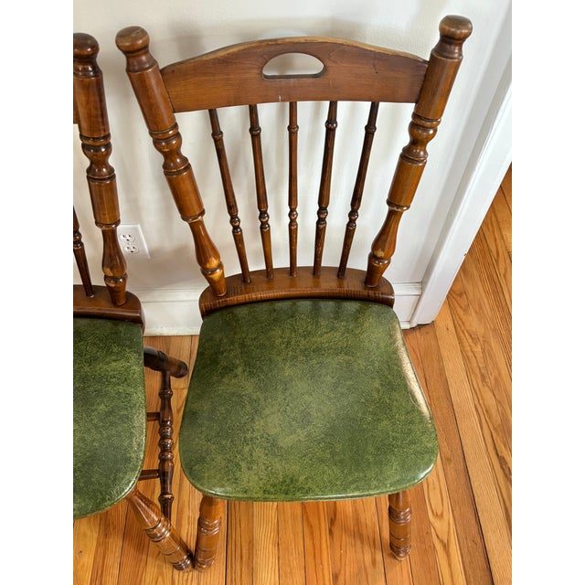 Wood Mid 20th Century Virginia House Chair Pair For Sale - Image 7 of 14