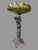 Victorian Antique Art Nouveau Victorian 16" Figural Cast Metal Compote With Art Glass Bowl For Sale - Image 3 of 7