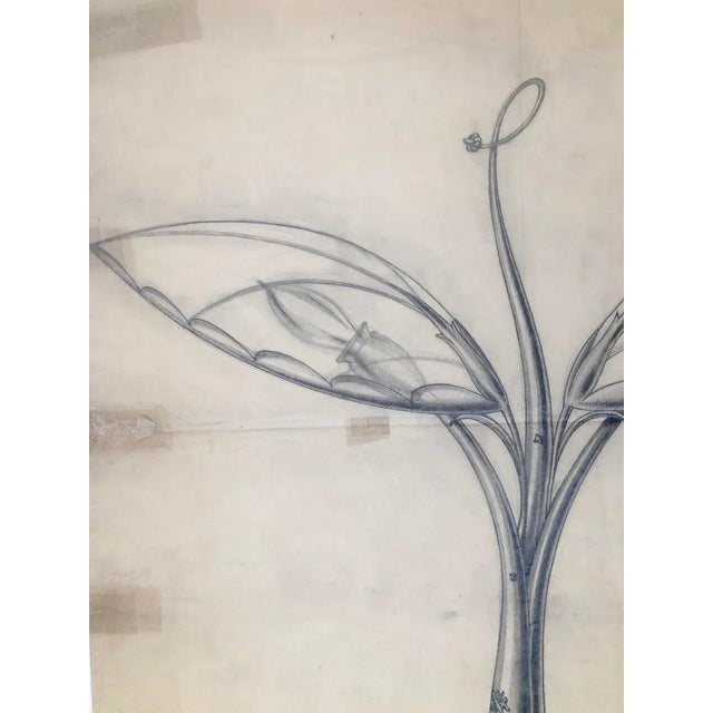 Drawing for a Table Lamp by Robert Gerlach, 1915 For Sale - Image 4 of 10