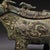 1960s Bronze Ox Ritual Vessel (Gong) With Green Patina - 5.9" Wide For Sale - Image 4 of 10