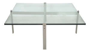 PK65 Glass Coffee Table by Poul Kjærholm, 2000s
