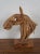 Vintage Abstract Modern Teak Driftwood Horse Head Bust Sculpture Statue For Sale - Image 4 of 10