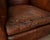 Chestnut Pair of Antique French Leather Club Chairs - Circa 1920s For Sale - Image 8 of 16