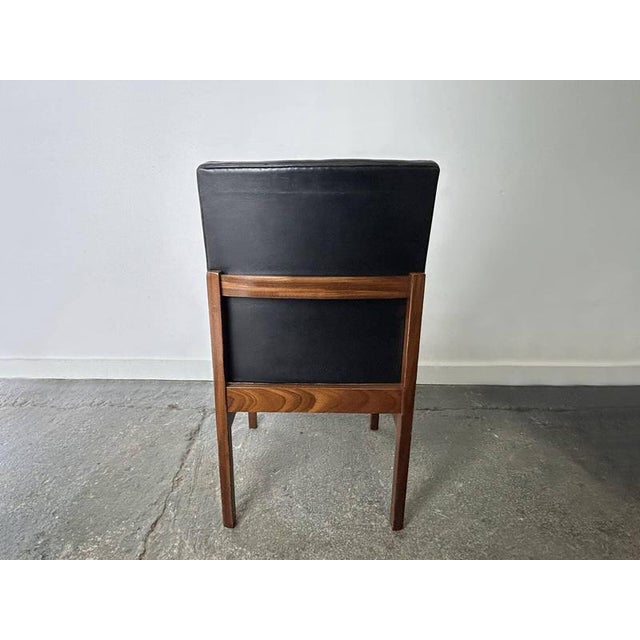 Black Mid-Century Solid Teak Dining Chairs by Peter Hayward for Vanson, 1960s, Set of 4 For Sale - Image 8 of 13