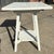 Vintage White Handpainted Mahogany Farmhouse Shabby Chic Two-Tier Side Table With Drawer For Sale In Washington DC - Image 6 of 12