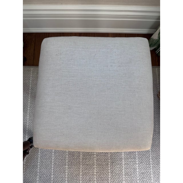 Pair of Antique 19th Century English Upholstered Foot Stools For Sale - Image 10 of 15