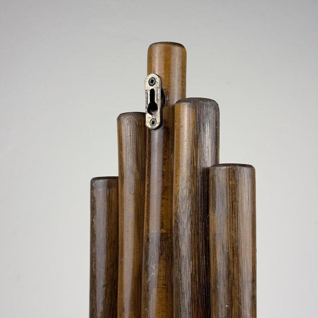 Beautiful pair of vintage wooden wall hangers made in Italy in the 1970s. Very good vintage condition. Dimensions: Width:...