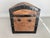 American Late 19th Century Child’s Humpback Small Wood Trunk For Sale - Image 3 of 12