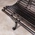 Wood French Outdoor Garden Slatted Bench with Scroll Feet, 1940s For Sale - Image 7 of 10