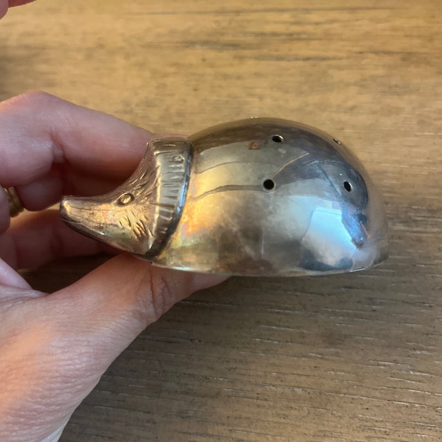 Silver 1960s Mid-Century Modern Sterling Silver 10 Appetizer Sticks in Hedgehog For Sale - Image 8 of 9
