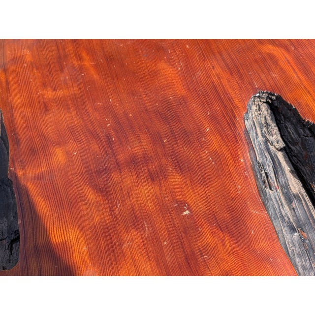 Vintage Monumental Live Edge Redwood Coffee Table, C1980s For Sale - Image 16 of 18