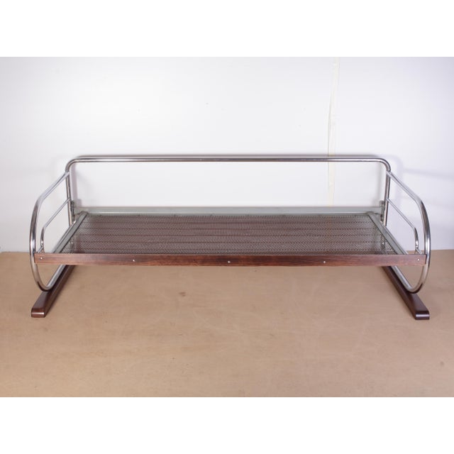 Bauhaus Chrome Sofa by Hynek Gottwald, 1940s For Sale - Image 9 of 18