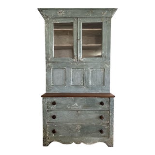 Rustic 19th Century Secretary Hutch For Sale