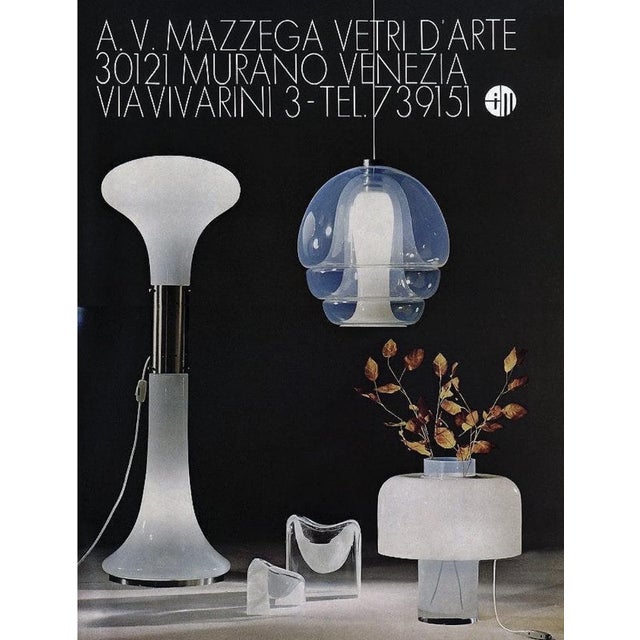 Murano Glass Table Lamp by Carlo Nason for Mazzega, 1960s For Sale - Image 11 of 12