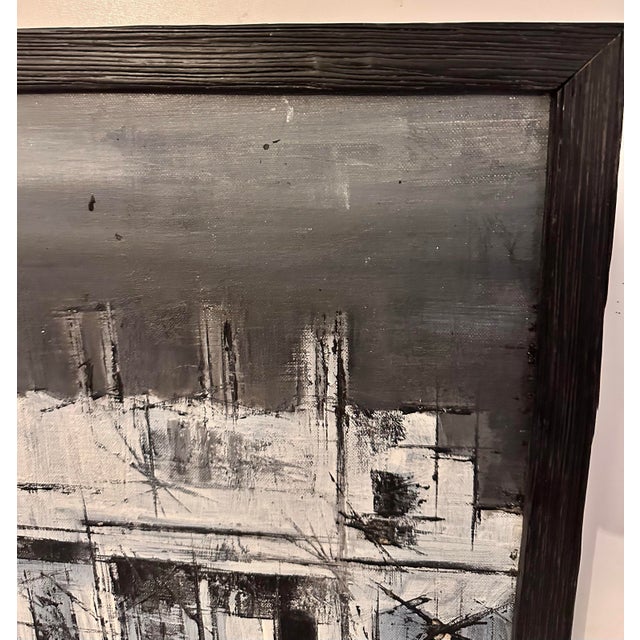 1960s Mid-Century Style Waterside Painting For Sale - Image 5 of 11