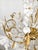 Metal Murano Glass White Flowers Chandelier, 1970s For Sale - Image 7 of 18