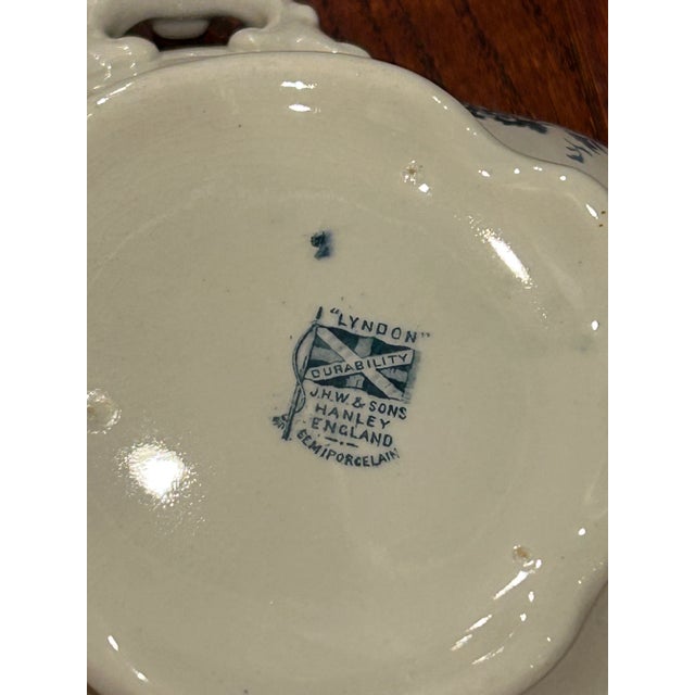 Early 20th Century Vintage “Lyndon”Tureen Bowl j.h.w. & Sons Semi-Porcelain Hanley, England For Sale - Image 5 of 5