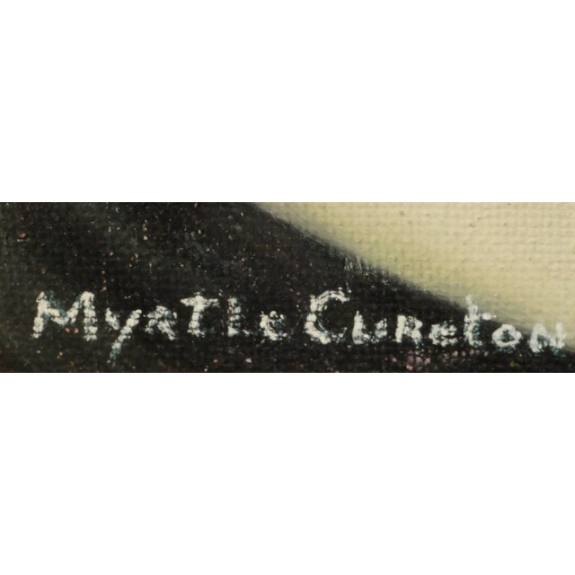 Mid Century Portrait of the Artist by Myrtle Cureton For Sale - Image 4 of 5