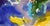 Abstract Still Life with Bouquets and Fruit in Watercolor on Paper Colorful still life with two bouquets of flowers by Les...