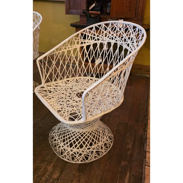 Mid Century Modern Spun Fiberglass Dining Patio Set by Russell Woodward,6 Pieces, Attributed For Sale In Palm Springs - Image 6 of 11