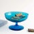 Vintage Blue Bubble Glass Bowl For Sale - Image 4 of 10