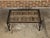 Contemporary Coffee Table Made with Antique Door Fragment on Custom Iron Base For Sale In Atlanta - Image 6 of 12