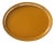 Swedish Modern Yellow Ovale Metal Serving Tray by Carl Lund, 1960s For Sale