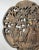 Brown Antique Hand Carved Chinese Figural Circular Wood Wall Panel Figural Sculpture For Sale - Image 8 of 11