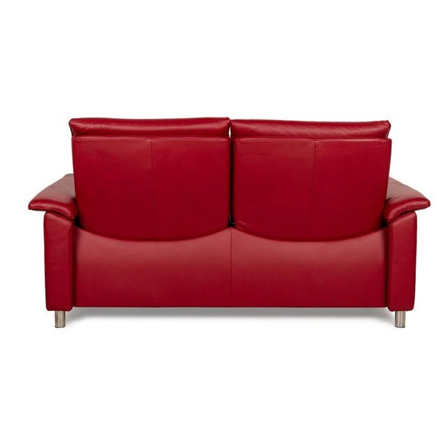 Vintage Aurora Leather Two-Seater Sofa from Stressless For Sale - Image 12 of 14